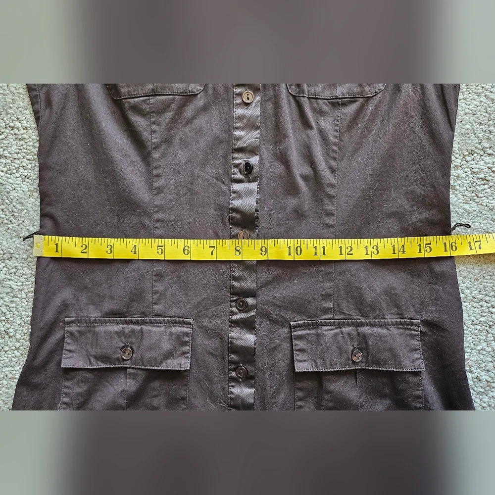 Brown Button Down Dress - Picture 4 of 10